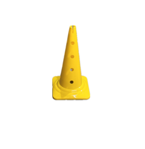 Trainingskegel 50 cm yellow 12 holes